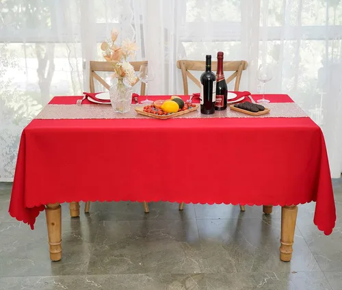 Vista 15 de JYFLZQ Mantel redondo negro de 70 pulgadas para mesas de 4 pies, lavable a máquina, duradero, tela de poliéster gruesa, para fiestas, banquetes