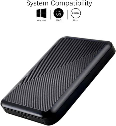 Vista 2 de Disco duro externo portátil ultradelgado de 250 GB con USB 3.0, HDD para PC, Mac, portátil, PS4, Xbox One