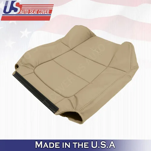 Vista 7 de 2001 a 2003 para Ford F150 Lariat Driver & Passenger Top Seat Cover TAN Leather