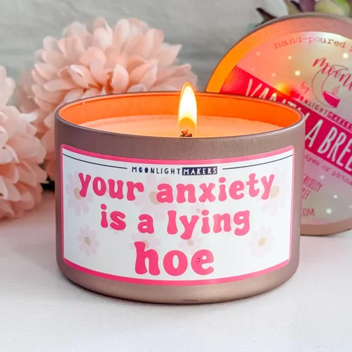 Vista 15 de Moonlight Makers Inner Peace Starts with Four Words: Not My F*cking Problem - Lavender Driftwood Scented Soy Wax Candle, Funny Birthday & Bridal