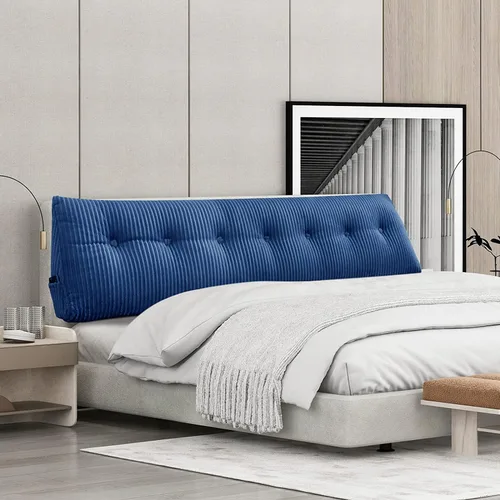 Vista 7 de SLIGUY Almohada Grande para Cabecero, Almohada de Cuña para Cabecero, Cojín de Descanso para Cama, Almohada de Lectura Triangular Cilíndrica