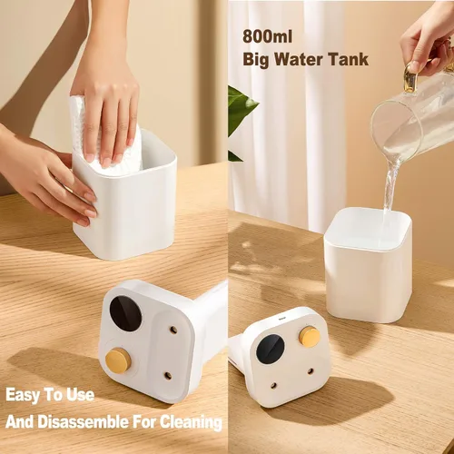 Vista 6 de Humidificador portátil inalámbrico para plantas, 27.1 fl oz, funciona con pilas, pequeños humidificadores de niebla fría para hasta 8 horas