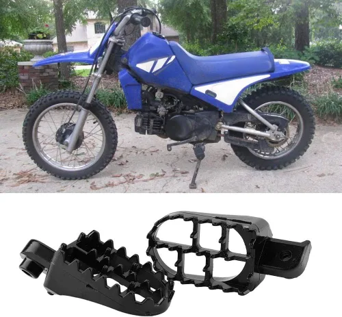 Vista 4 de 2 clavijas de pie de motocicleta, pedales de aluminio para PW50 PW80 TW200