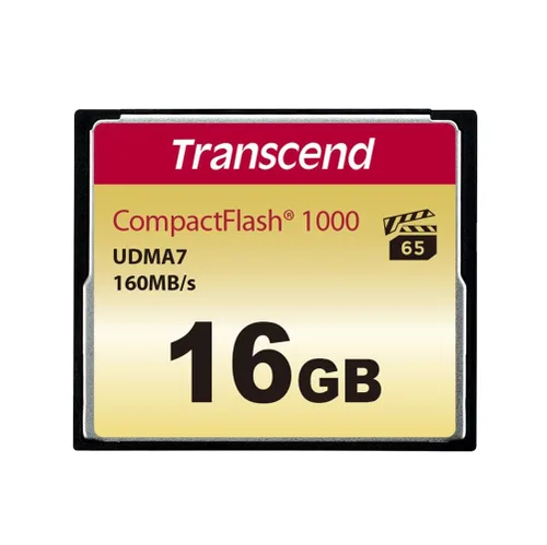 Vista 5 de Transcend CF133 CompactFlash Tarjeta de memoria 1 GB, hasta 30 MB/s, tarjeta de cámara DSLR, flash MLC NAND, ECC, compatible con modo