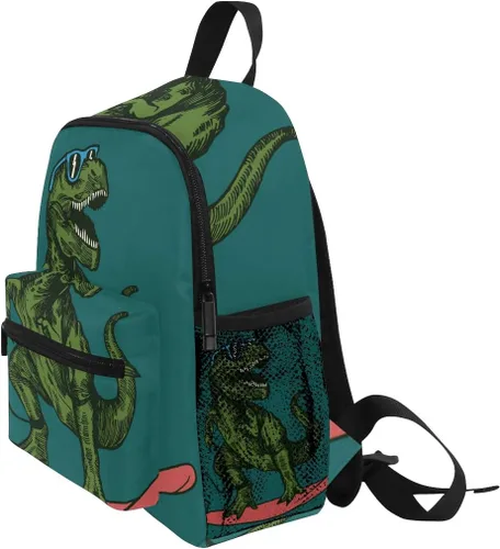 Vista 3 de Mochila para niños con patrón de erizo para niños pequeños y niñas de 3 a 7 años