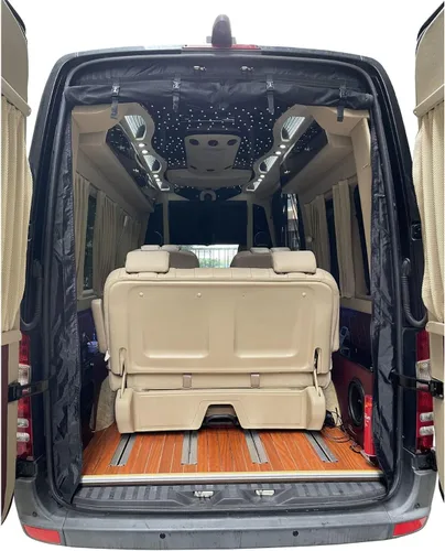 Vista 4 de DOCA Mosquiteras de malla para Mercedes Sprinter compatibles con furgonetas y caravanas (portón trasero), rectangular, 75 pulgadas x 63 pulgadas