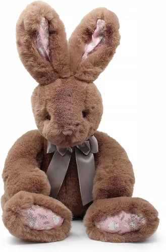 Vista 9 de oitscute - Lindo conejo de peluche de piel sintética de 24 pulgadas para niña, bebé y niño (beige)