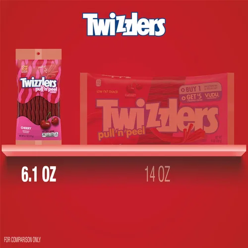 Vista 7 de Twizzlers bocaditos sabor cereza