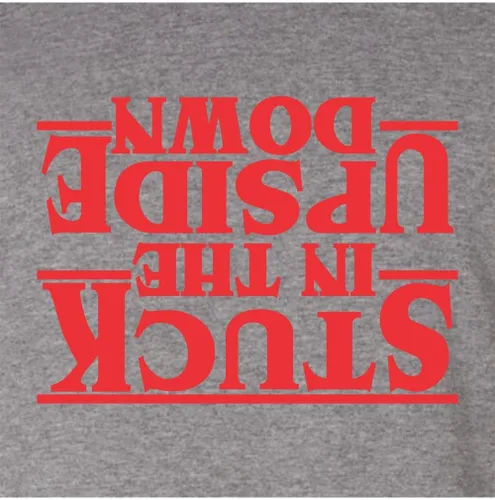 Vista 54 de Go All Out Camiseta para adultos Stuck in The Upside Down