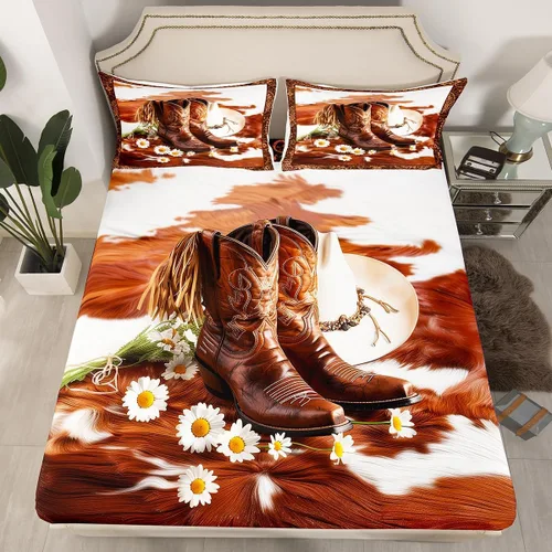 Vista 8 de Manfei Sábana bajera ajustable de ajolote de acuarela, tamaño individual, juego de ropa de cama de hojas de algas subacuáticas, 2 piezas