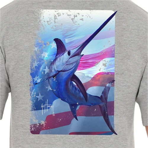 Vista 167 de Guy Harvey Camiseta de manga corta Threadcycled para hombre