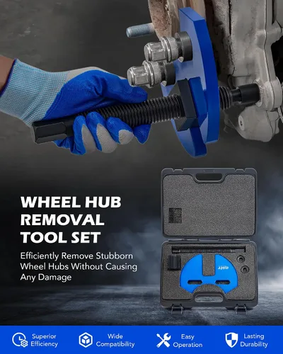 Vista 2 de Orion Motor Tech - Kit de herramientas para extracción de cubo de rueda, juego de herramientas para quitar el rodamiento del buje compatible
