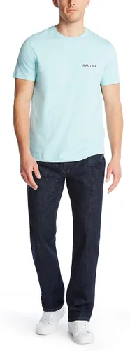 Vista 2 de Nautica - Camiseta de manga corta lisa y cuello redondo