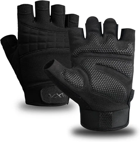 Vista 7 de VWX - Guantes de entrenamiento antideslizantes con palma de gel para hombres y mujeres, con tela que absorbe el sudor para gimnasio, levantamiento