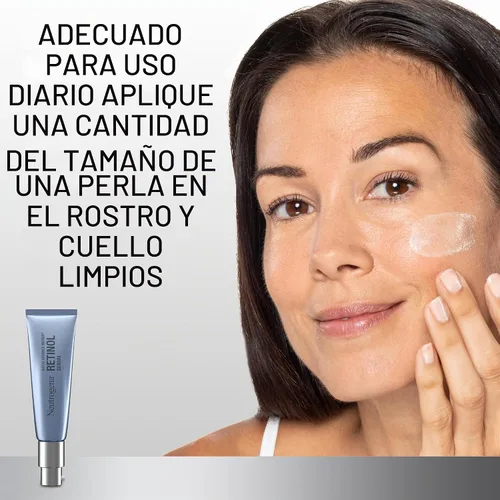 Vista 5 de Neutrogena Suero para reparación rápida de arrugas, 1 oz, Serum, paquete de de 1 Daily Anti-Aging Serum for Face with Retinol & Hyaluronic Acid to