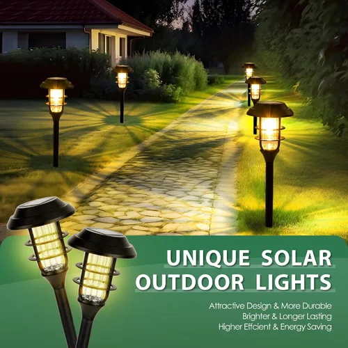 Vista 9 de SOLPEX Luces solares para caminos, impermeables, para exteriores, color Blanco cálido