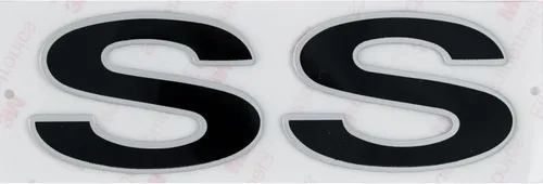 Vista 6 de 2 calcomanías de repuesto para guardabarros de Camaro SS 1996-2002 3D (negro rojo)