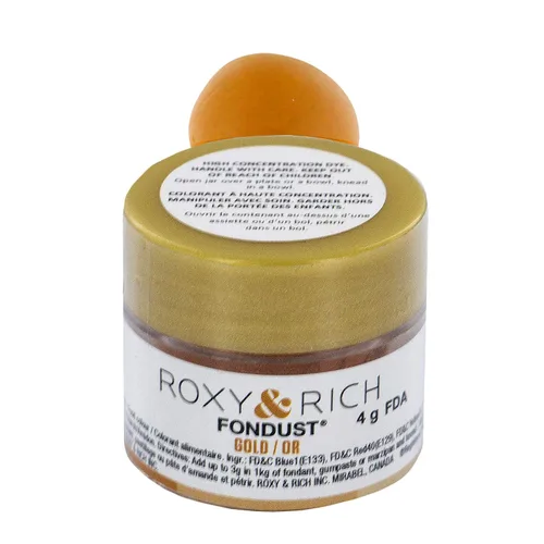 Vista 5 de Roxy & Rich Fondust - Polvo para alimentos color aguacate, 0.14 oz