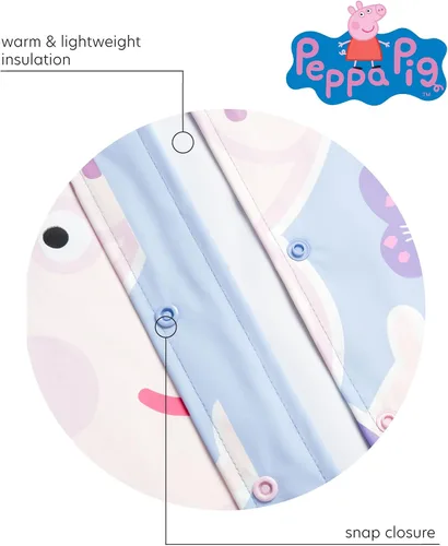 Vista 4 de Hasbro Peppa Pig - Chaqueta impermeable para niña pequeña, rompevientos (2T-5), Peppa Pig