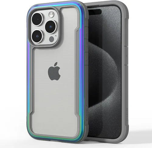 Vista 19 de Raptic Shield - Funda compatible con iPhone 12 Pro Max, protección contra golpes, marco de aluminio duradero, probada para caídas de 10 pies de Rojo