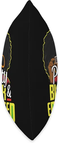 Vista 2 de Pride Educated Strong African Afro Queen Design Pretty Black & Educated African American History Month - Almohada para mujer, 16 x 16 pulgadas