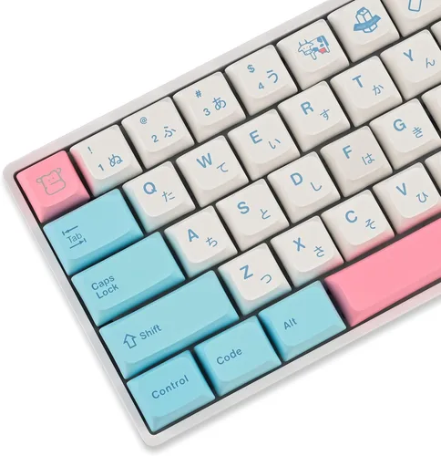 Vista 16 de Owpkeenthy Teclas de carbono retro perfil SA de 150 teclas personalizadas de ABS Doubleshot Juego de teclas con barra espaciadora dividida