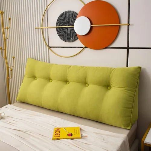 Vista 12 de Almohada de cabecera de cuña para reposo en cama, almohada de lectura, almohadas triangulares, almohadas de cuña para cabecero triangular, relleno