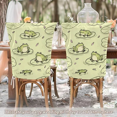 Vista 5 de Juego de 6 fundas protectoras para sillas de comedor, impermeables, suaves para fiestas, fundas para sillas de comedor, fundas para sillas