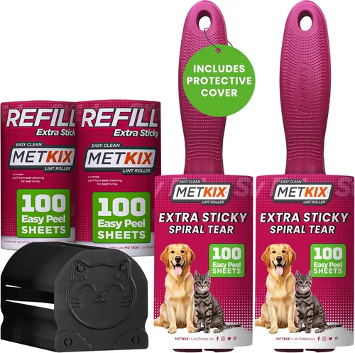 Vista 7 de Rodillos de Pelusa para Pelo de Mascotas Extra Adhesivos, Diseño de Cubierta Especial Negro Perro, Removedor de Pelo de Mascotas, 100 Hojas
