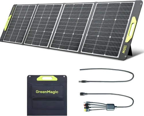 Vista 9 de Greenmagic Cargador de Batería Solar Portátil de 20 Vatios Ideal para Batería de Energía, Estación de Energía, Relojes Inteligentes, Teléfonos