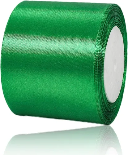 Vista 155 de Cinta de Satén Beige de Color Sólido, 1-1/2 Pulgadas x 25 Yardas, Cinta de Satén de Tela para Envolver Regalos, Manualidades, Hacer Lazos