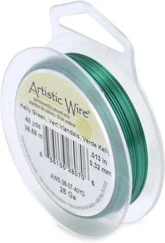 Vista 69 de Artistic Wire, Alambre de cobre de color chapado en plata de calibre 18, resistente al deslustre, amatista, 20 pies