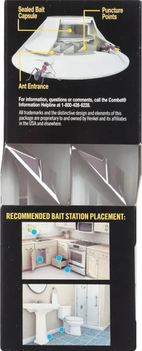 Vista 10 de Combat Max Ant Killing - Estación de cebo de gel para uso en interiores y exteriores, 4