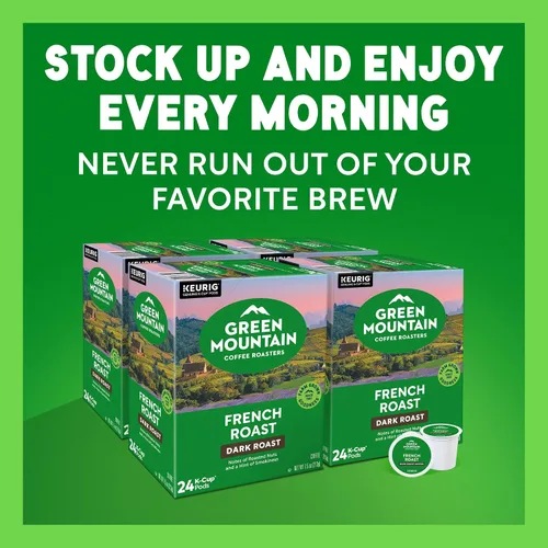 Vista 14 de Green Mountain Coffee Roasters Cápsulas de café Keurig K-Cup individuales de tostado francés, café tostado fuerte, 96