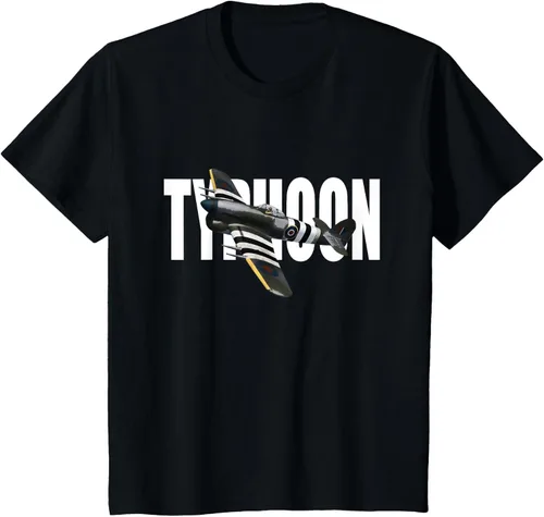Vista 73 de RAF Hawker Typhoon WW2 Fighter Aircraft T-Shirt