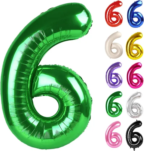 Vista 14 de Globo negro del número 0 de 40 pulgadas – globo número 0, decoraciones