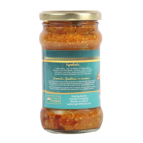 Vista 3 de TAJ - Pepinillo de mango picante, acar de mango picante 10.5 oz (300 g)