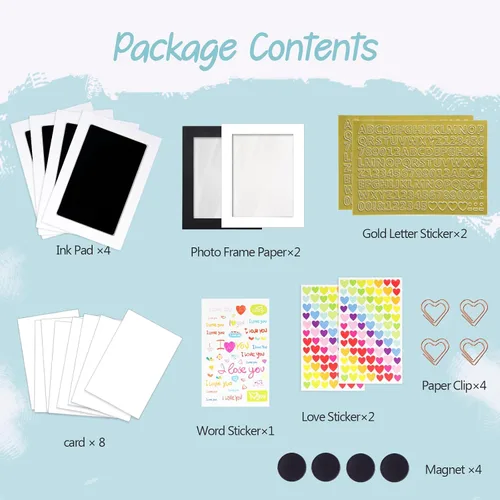Vista 6 de Kit de huellas para perros y gatos, kit de huellas y manos de bebé sin tinta, kit de impresión de nariz de perro, kit de almohadilla de tinta