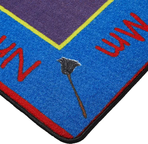 Vista 4 de KidCarpet.com ABC Rainbow - Alfombra para aula con 24 asientos, rectangular de 7 pies 6 pulgadas x 12 pies