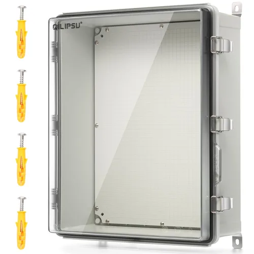 Vista 14 de QILIPSU UL94-V0 Caja eléctrica al aire libre 8.3"x6.3"x3.9" Caja de conexiones impermeable resistente a la intemperie PC/ABS aleación de plástico