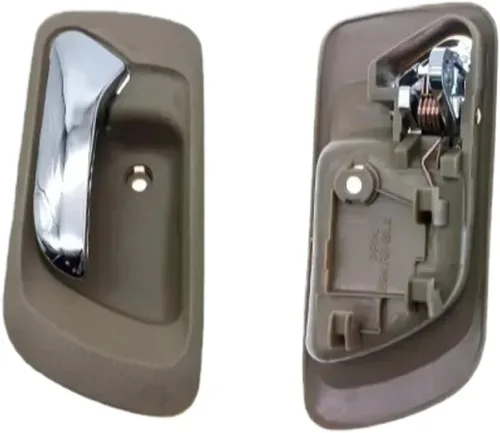 Vista 4 de Chrome & Beige Interior Door Handle - Direct Replacement for 1998-2002 Model Years(Left Front)