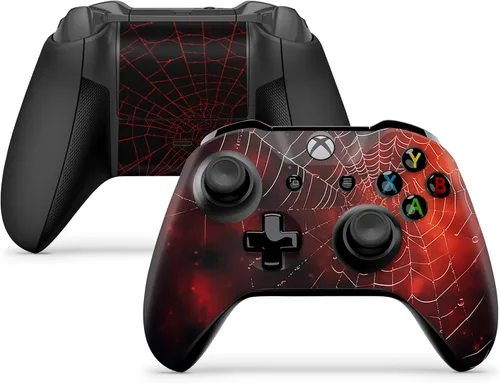 Vista 8 de Calcomanía para consola Xbox ONE X Spider + 2 fundas de controlador