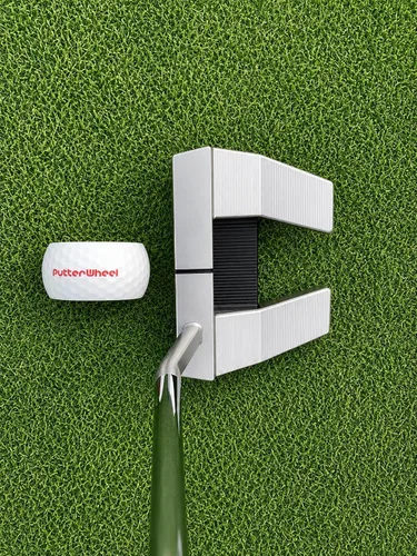 Vista 5 de PutterWheel Ayuda de entrenamiento para poner pelotas de golf (paquete de 3) – Sistema de entrenamiento de golf para práctica verde o esterilla
