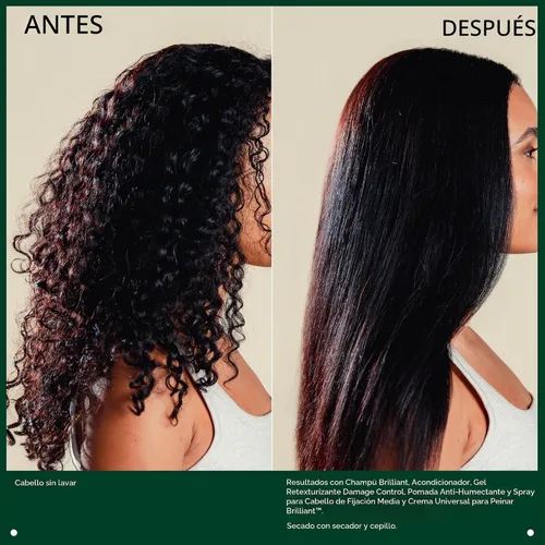 Vista 4 de AVEDA Brilliant - Crema universal para peinar Define la textura Sella la humedad Añade brillo para tipos de cabello rizado y rizado medio a