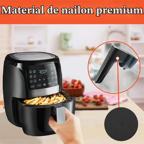 Vista 2 de Piezas de repuesto de mango de freidora de aire para freidora de aire 5QT Gourmia GAF556, mango de freidora de aire premium para freidora de aire