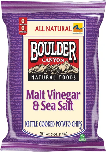 Vista 8 de Boulder Canyon Papas fritas - Hickory BBQ (1.5 oz/Caja de 55)