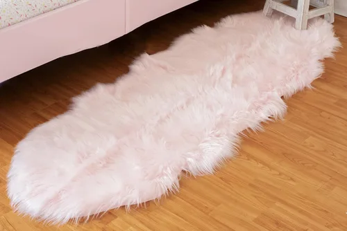 Vista 8 de Alfombra de piel sintética suave y sedosa, 2 x 3 pies, alfombra negra esponjosa, alfombra de piel de oveja, alfombra lanuda para sala de estar