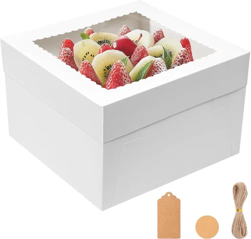 Vista 8 de NEOACT - Paquete de 30 cajas para pasteles, 12 x 12 x 8 pulgadas