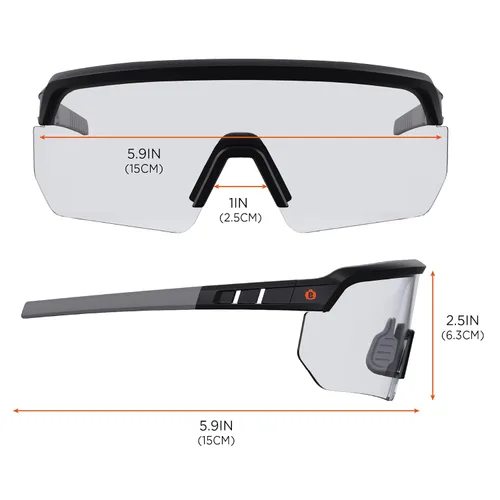 Vista 6 de Ergodyne Skullerz Aegir - Lentes de seguridad, ANSI Z87.1+