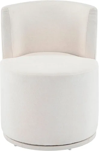 Vista 6 de Christopher Knight Home Silla - Silla moderna tapizada giratoria de 360°, silla de madera para sala de estar con rotación, cómoda silla de lectura